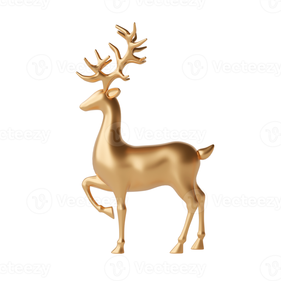 Reindeer isolated 3d render png