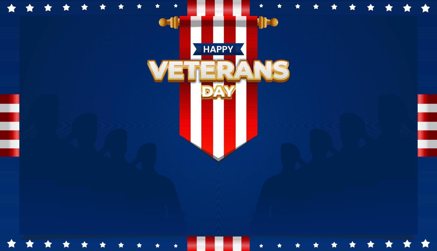 veterans day background design vector