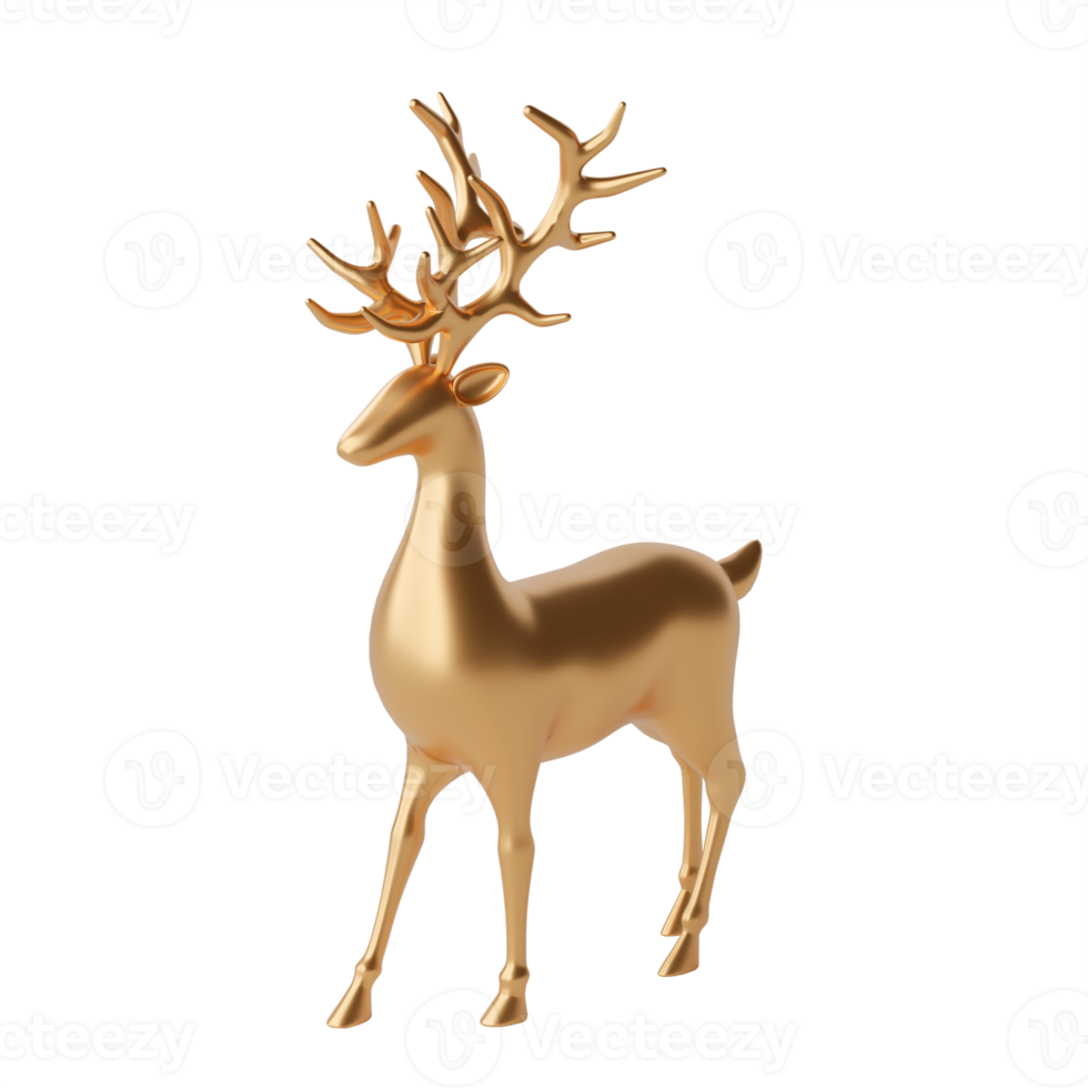 Reindeer isolated 3d render png