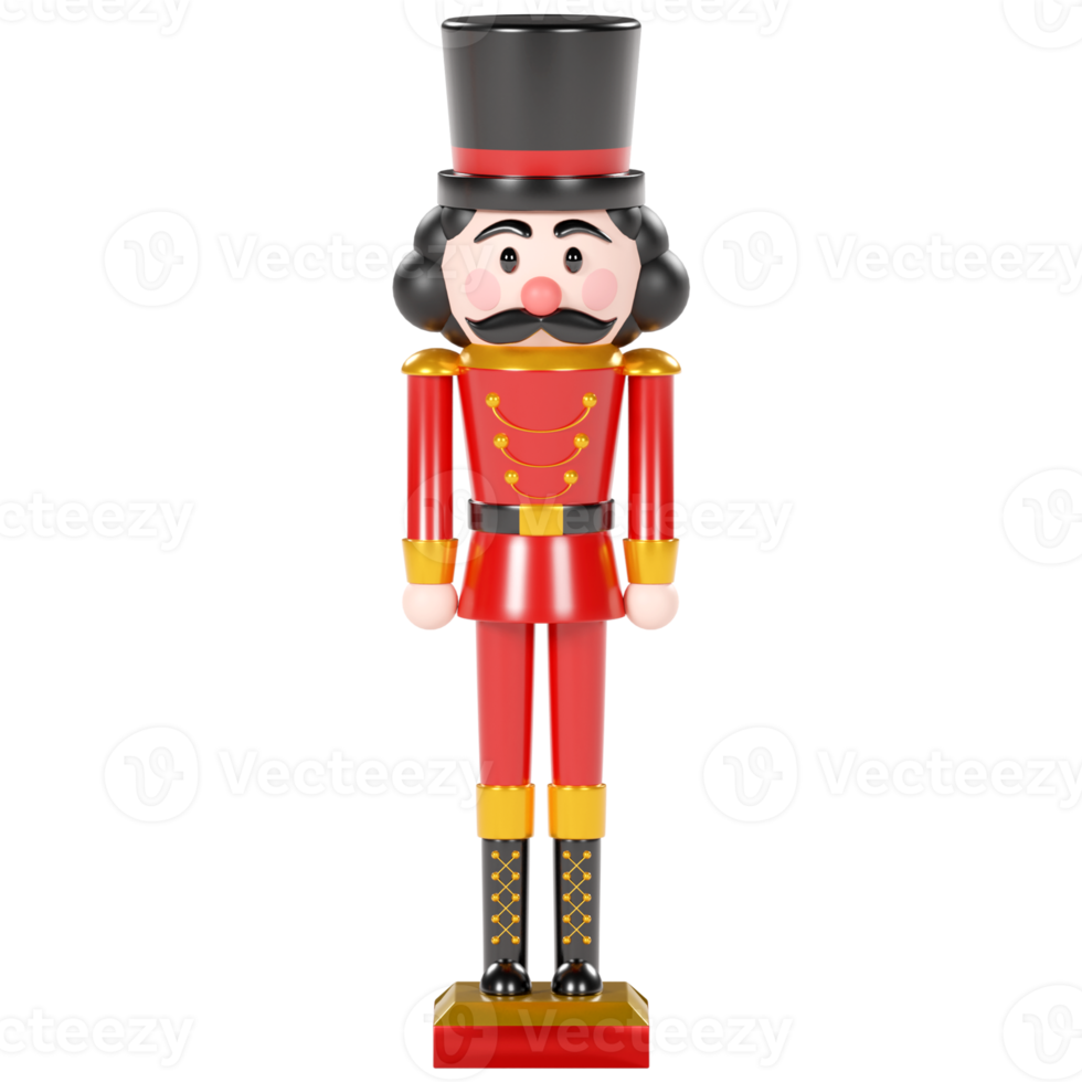 Nutcracker isolated 3d render png