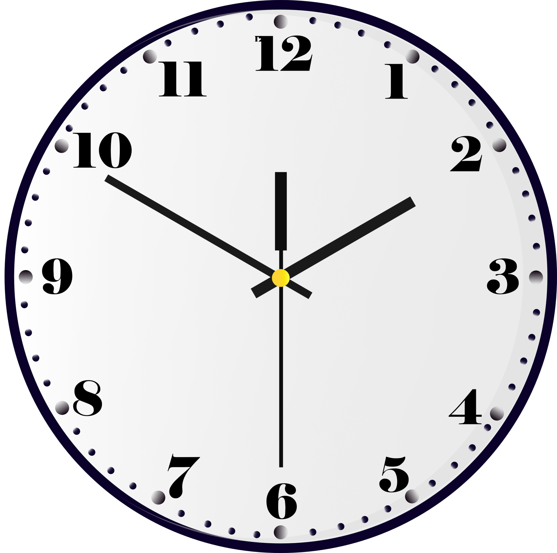 Free Round black framed wall clock on transparent background 11704376 PNG  with Transparent Background