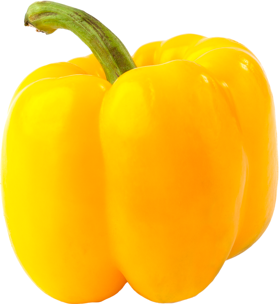 isolated bell pepper on transparent background. png