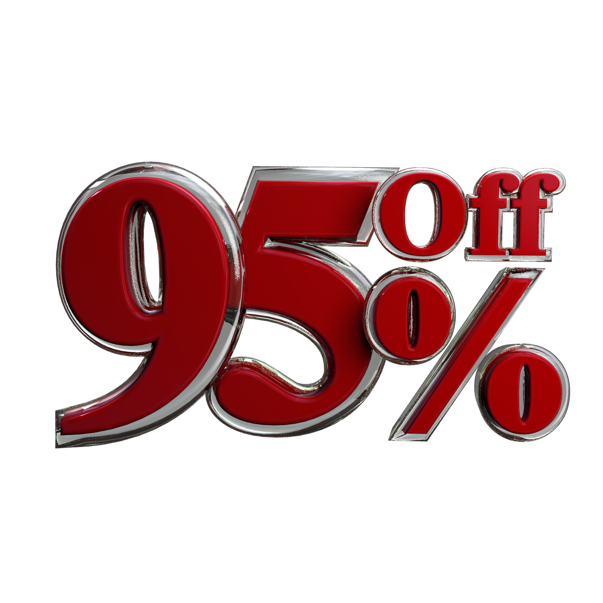Promotion 95 Percent Off 3D Render 11704573 PNG promotion-95-percent-off-3d-render-11704573-png