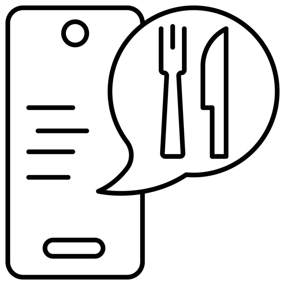 Order icon, Food Service Theme vector