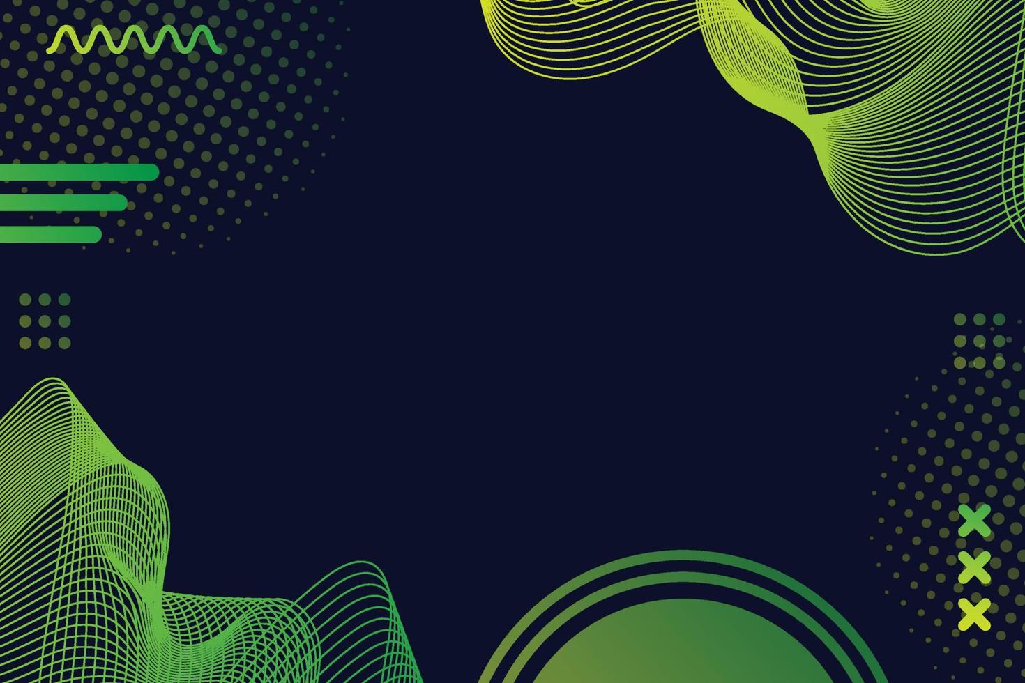 Abstract Geometric Wavy Illustration Background vector