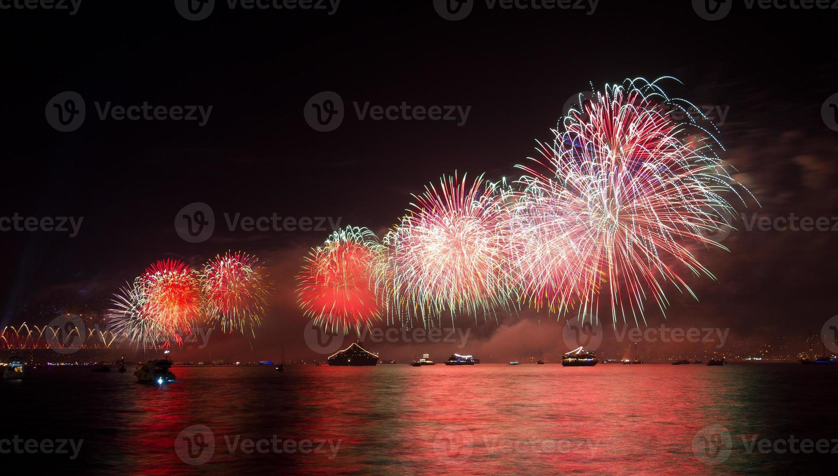 Fireworks in Istanbul photo