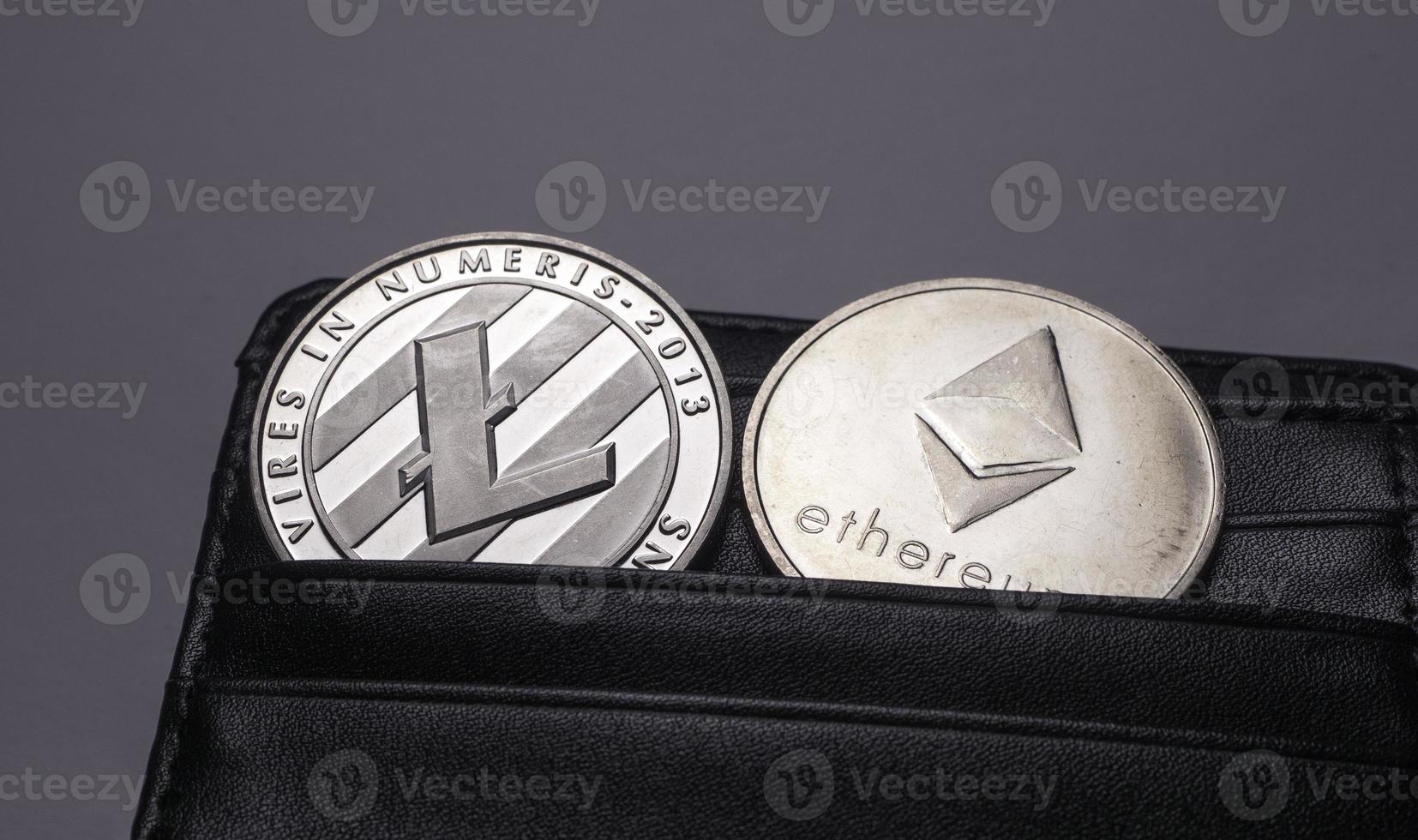 Various Type of Cryptocurrency Bit Coins photo