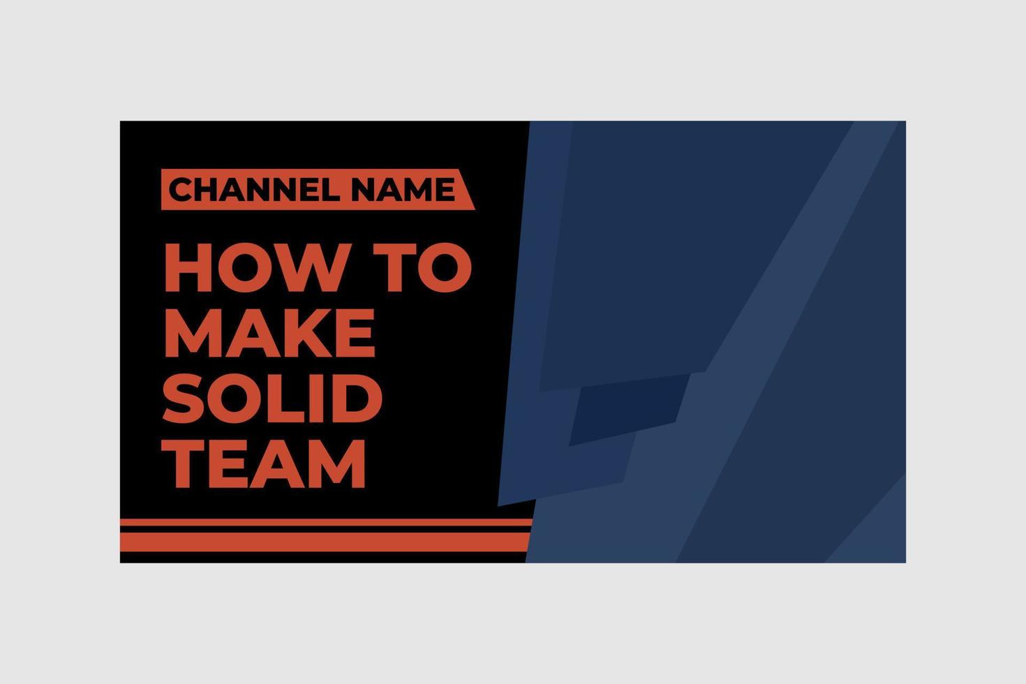 thumbnail youtube template design. vector