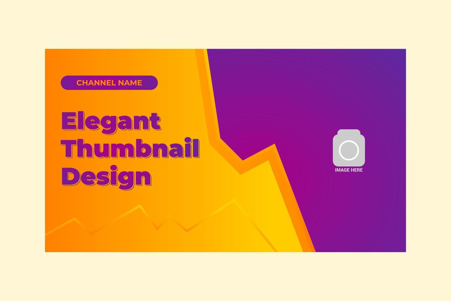 thumbnail youtube template design. vector