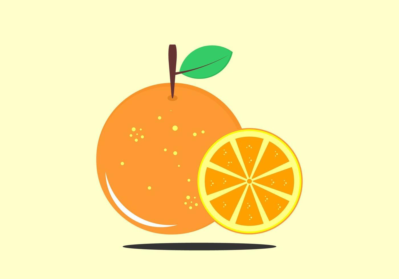 ilustración de icono de vector naranja