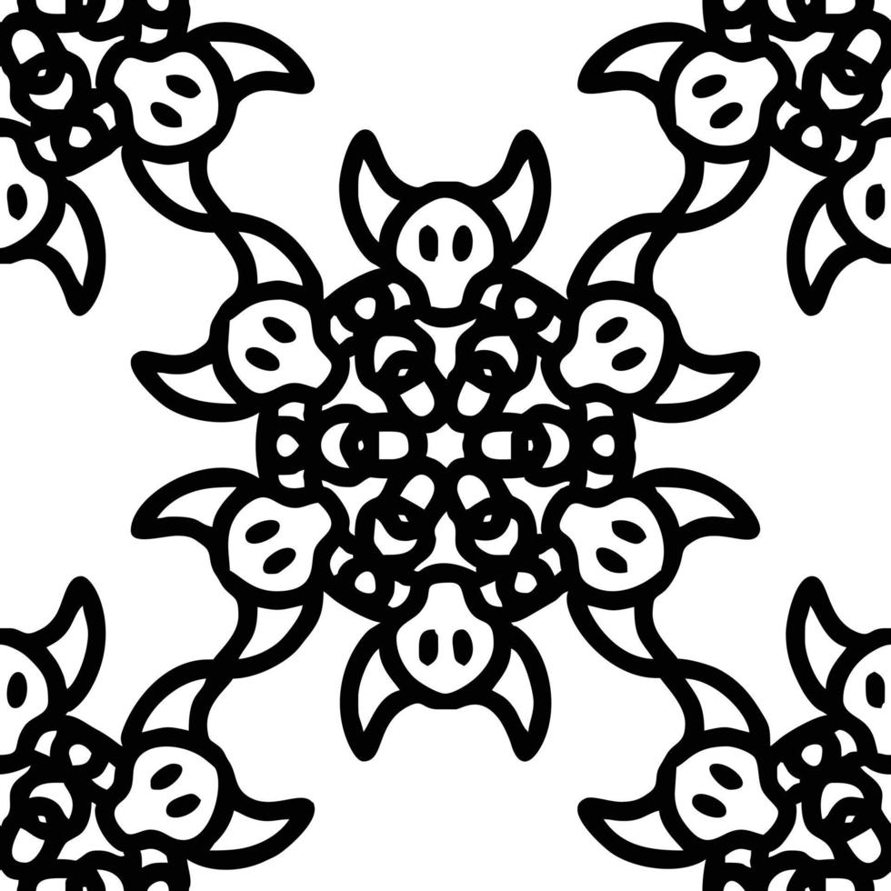 seamless mandala pattern for textile, background banner etc vector