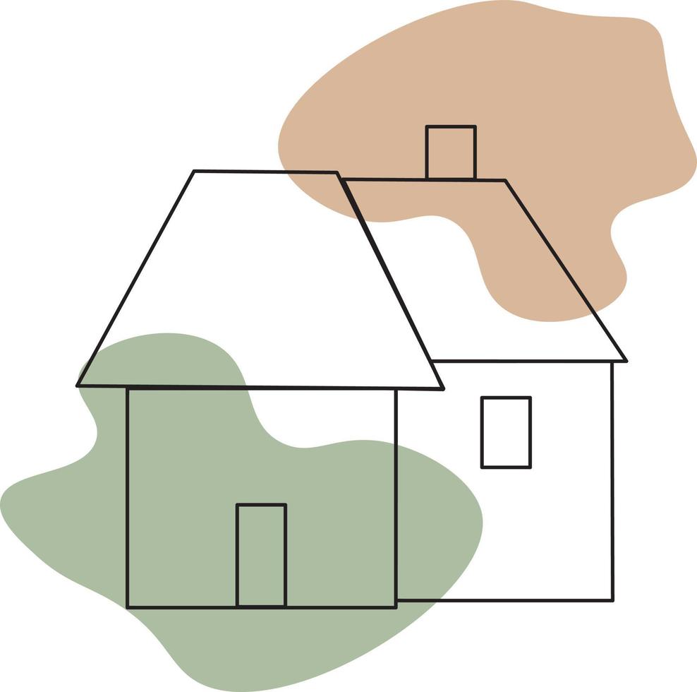 House vectorhouse vector hand drawn element