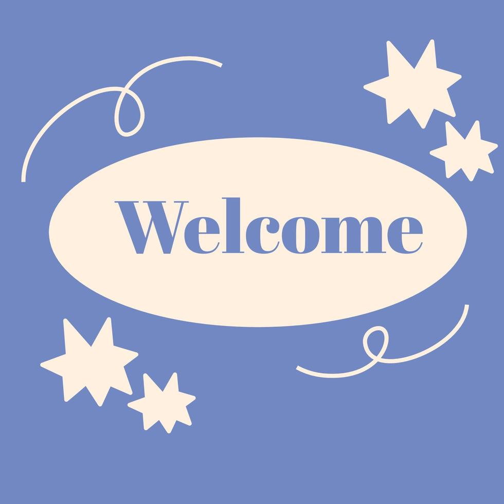 Welcome background design vector