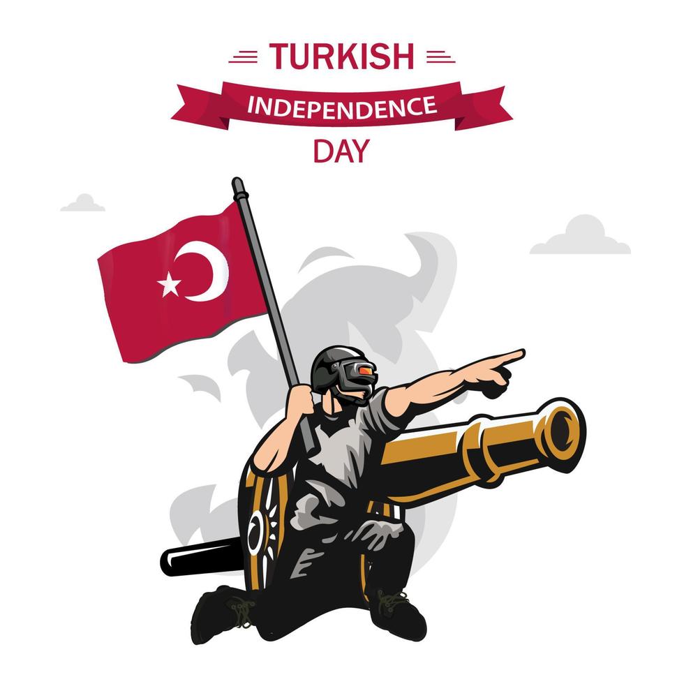 29 de octubre día de la república nacional de turquía vector