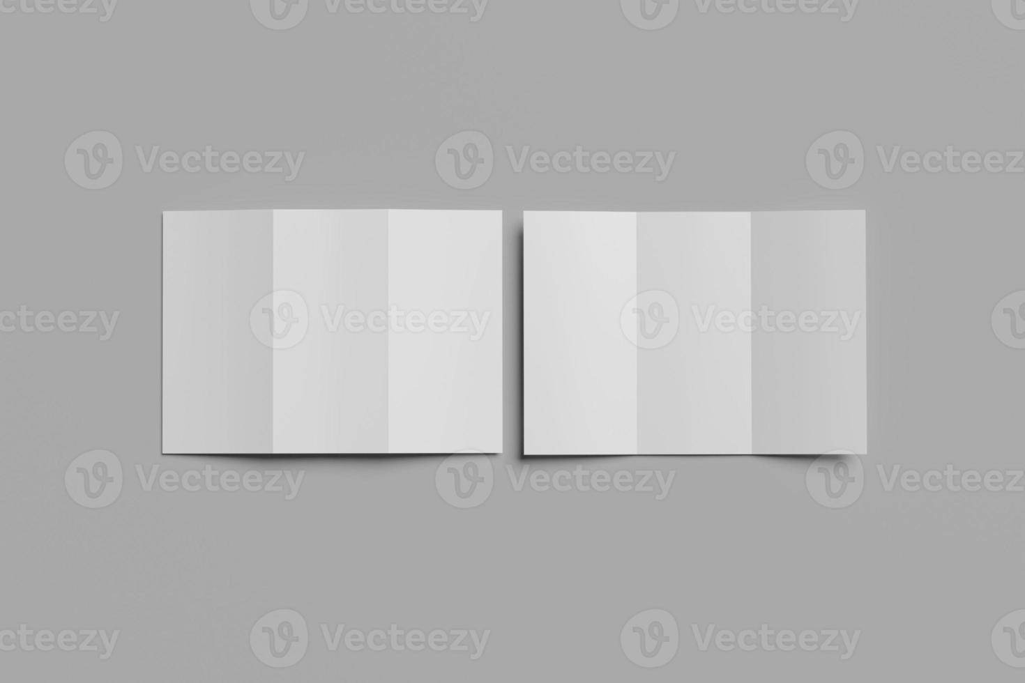Trifold Blank Mockup photo