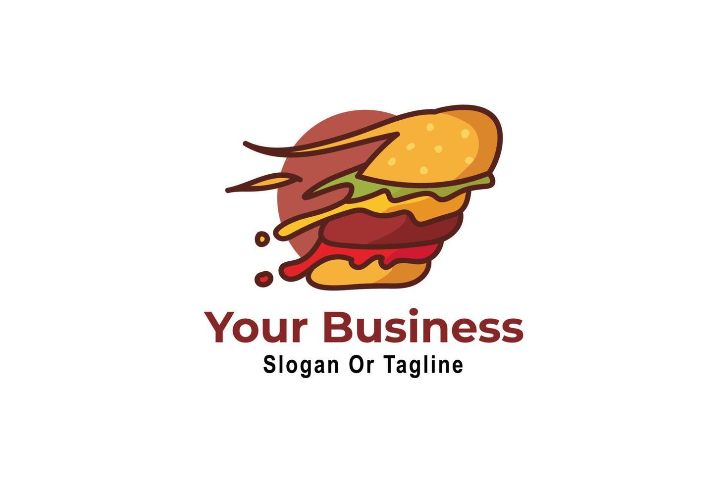 Delivery Burger Logo vector
