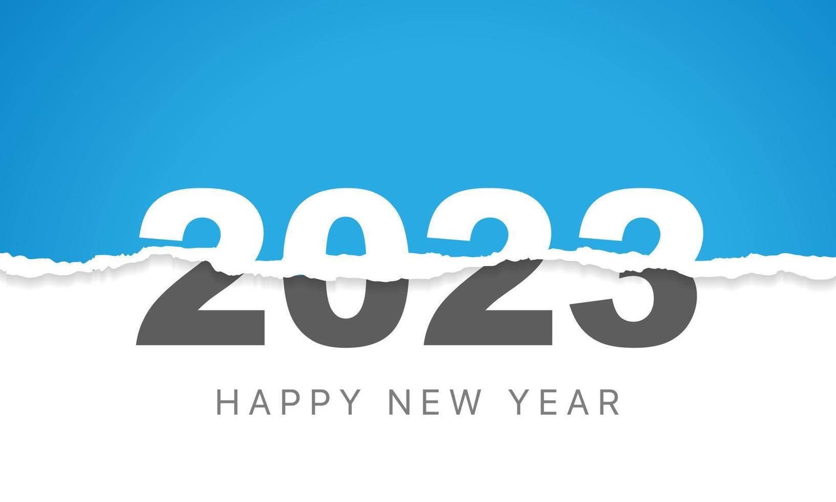 2023 Happy New Year Background Design. Greeting Card, Banner, Poster. Vector Illustration.