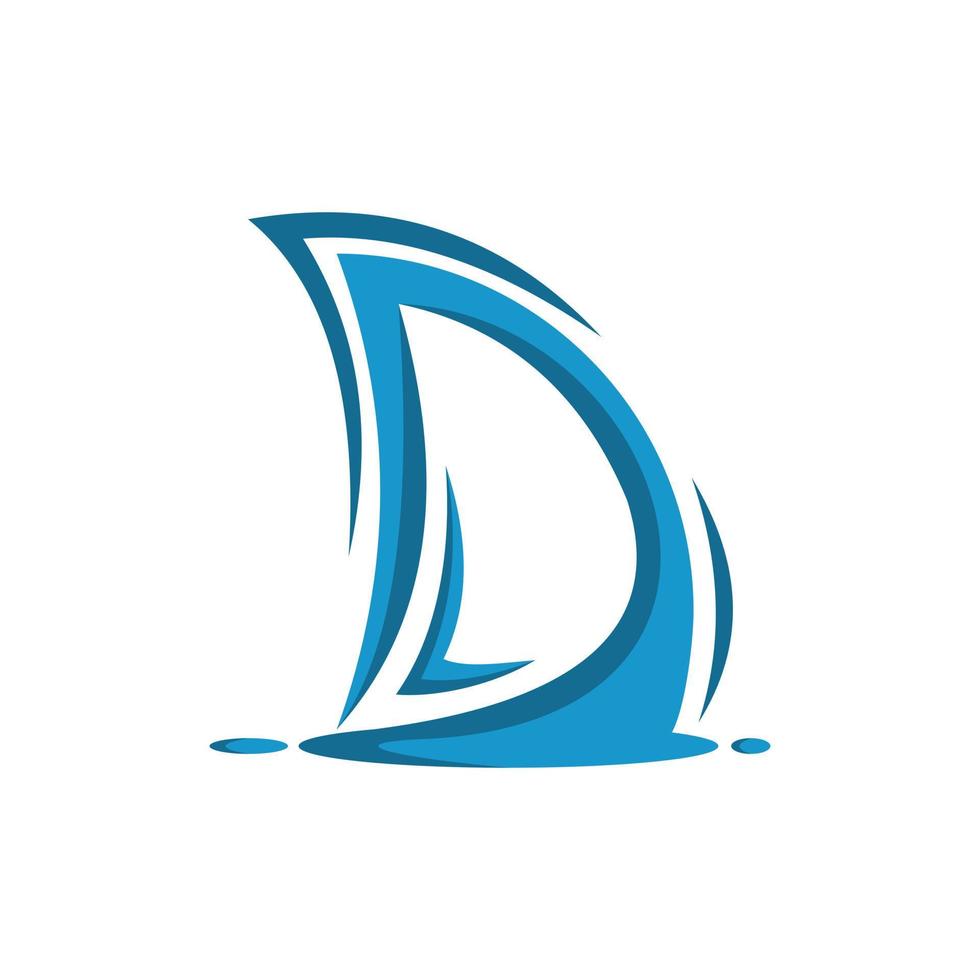 Sailboat Simple Modern Creative Logo vector