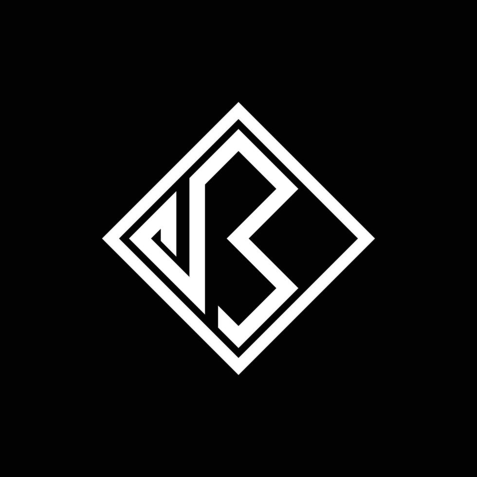 Letter B Monogram Geometric Modern Logo vector