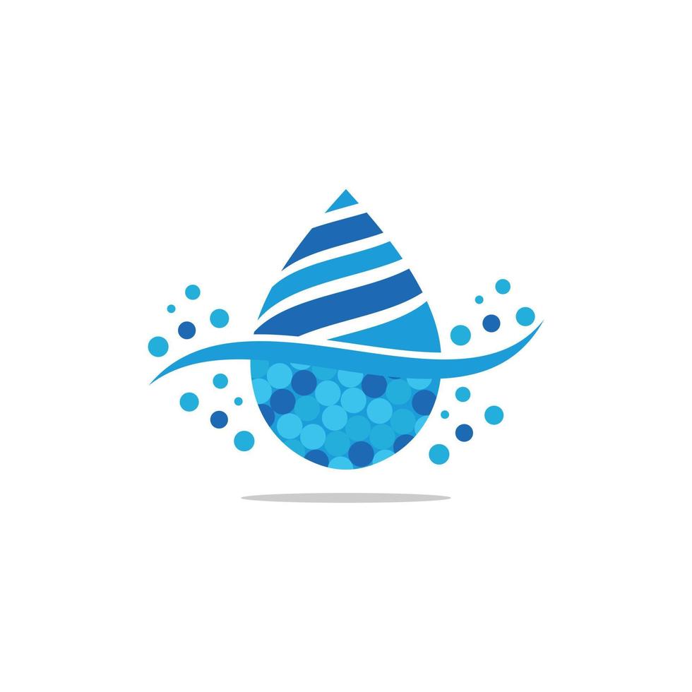 Bubble Water Drop Nature Simple Logo vector