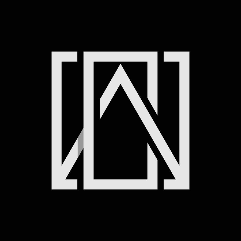 Letter AC Square Monogram Modern Logo vector