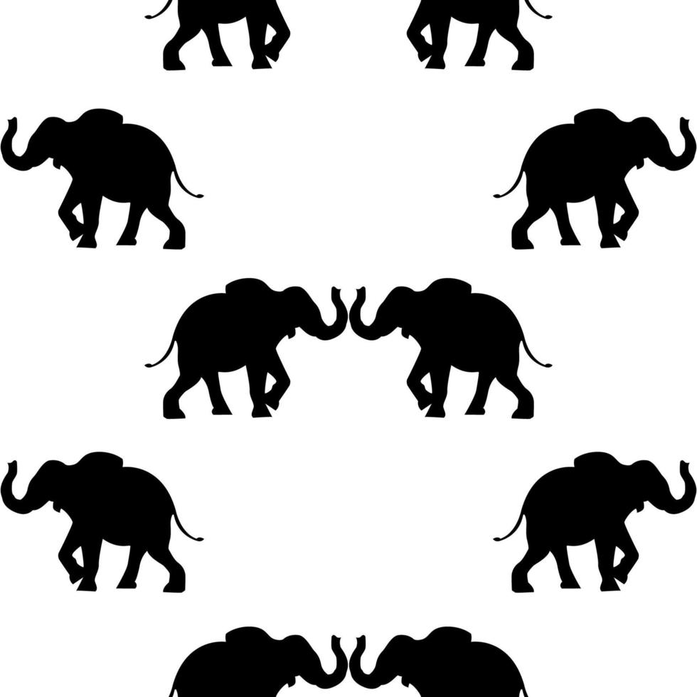 Seamless pattern with cute elephant, Creative childish texture. Great for fabric, textile Vector Illustration.