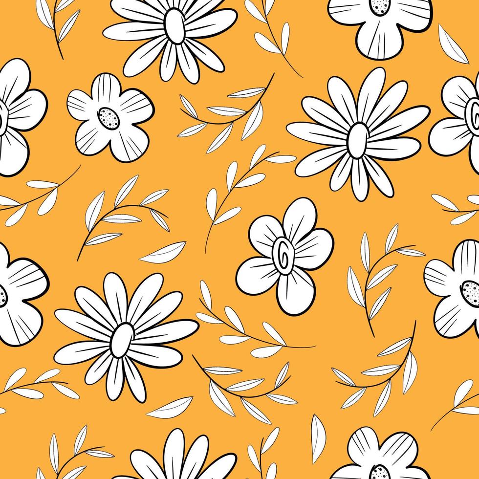 the flowers seamless vector
