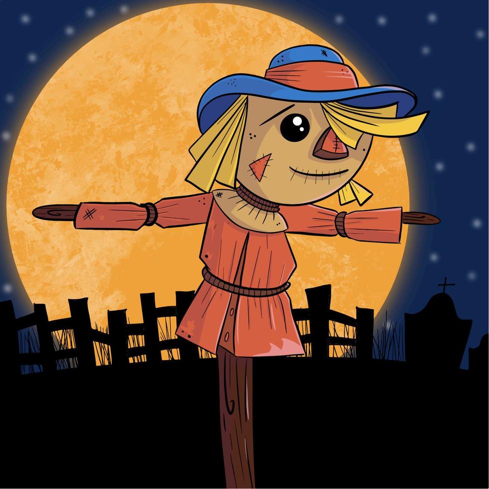 The Scarecrow Halloween vector