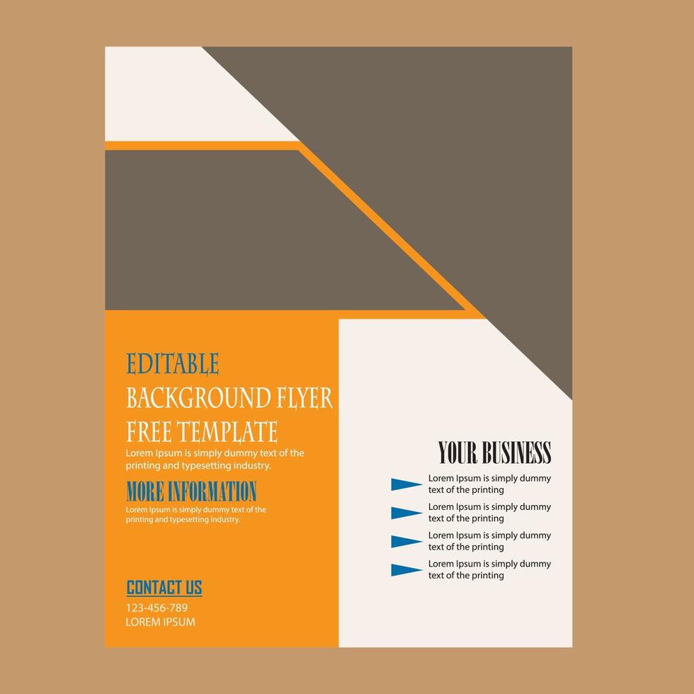 business flyer template, abstract business flyer vector