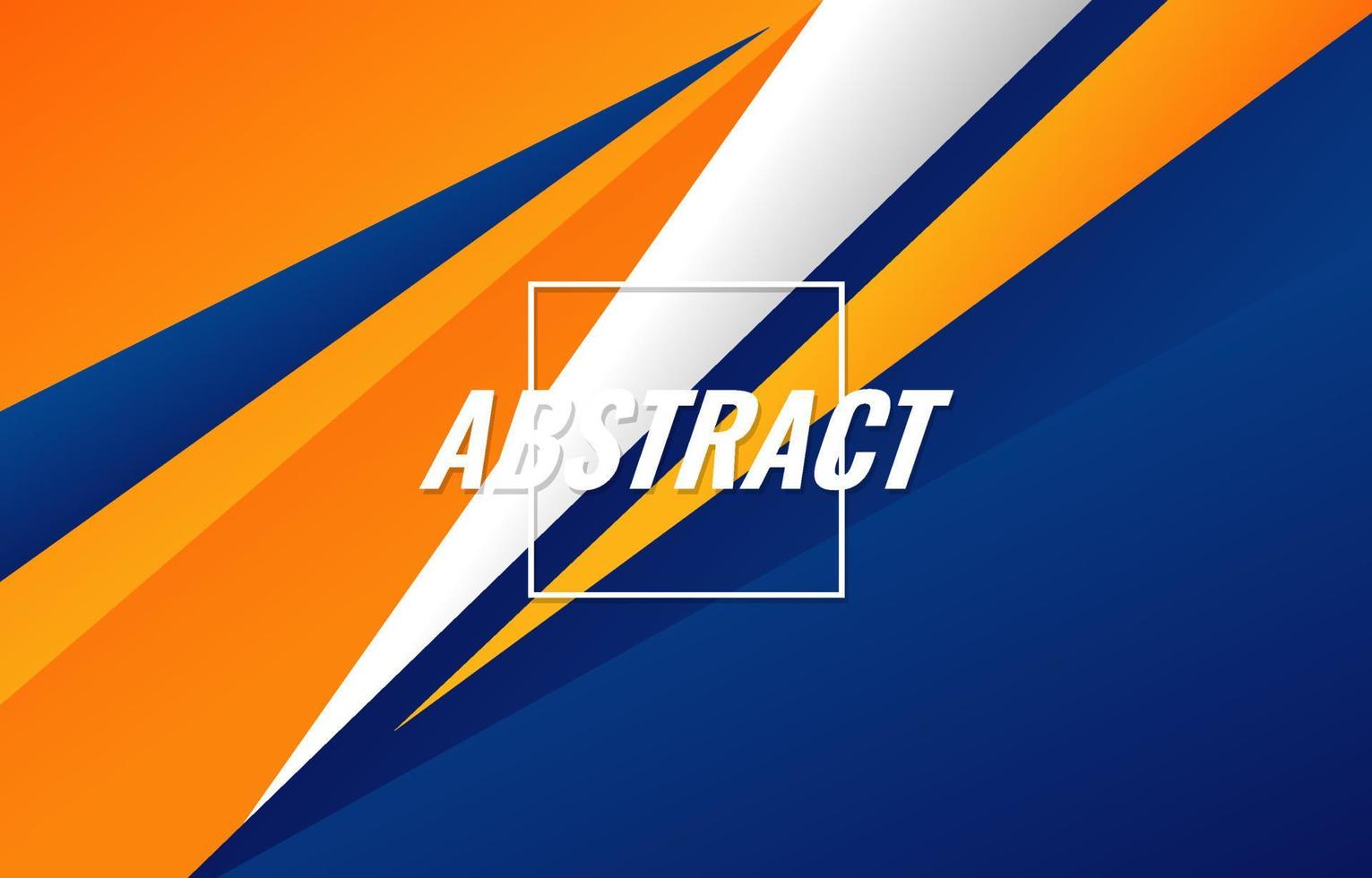 vector illustration modern abstract orange and blue geometric background design