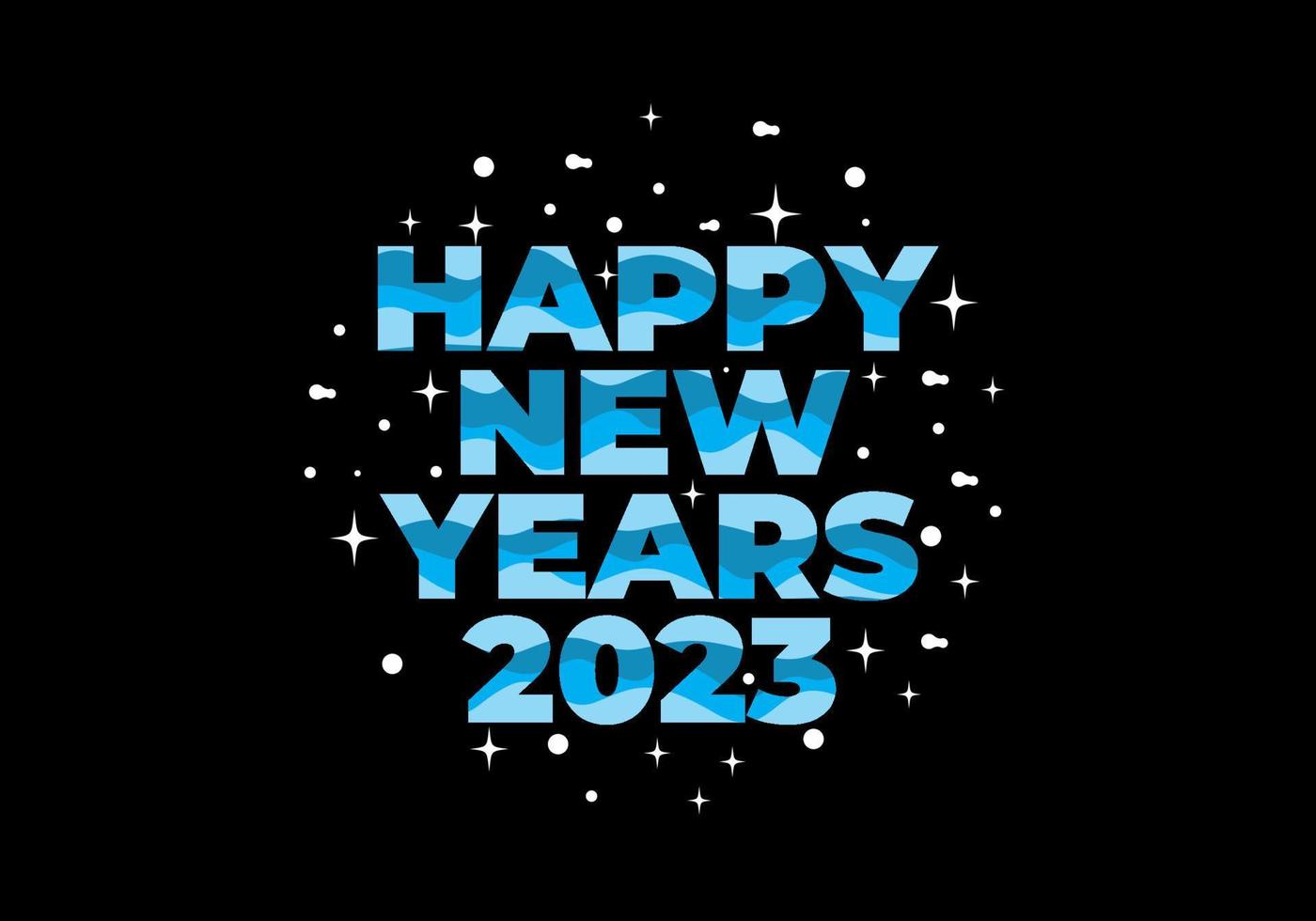 Text effect design, happy new years 2023 vector