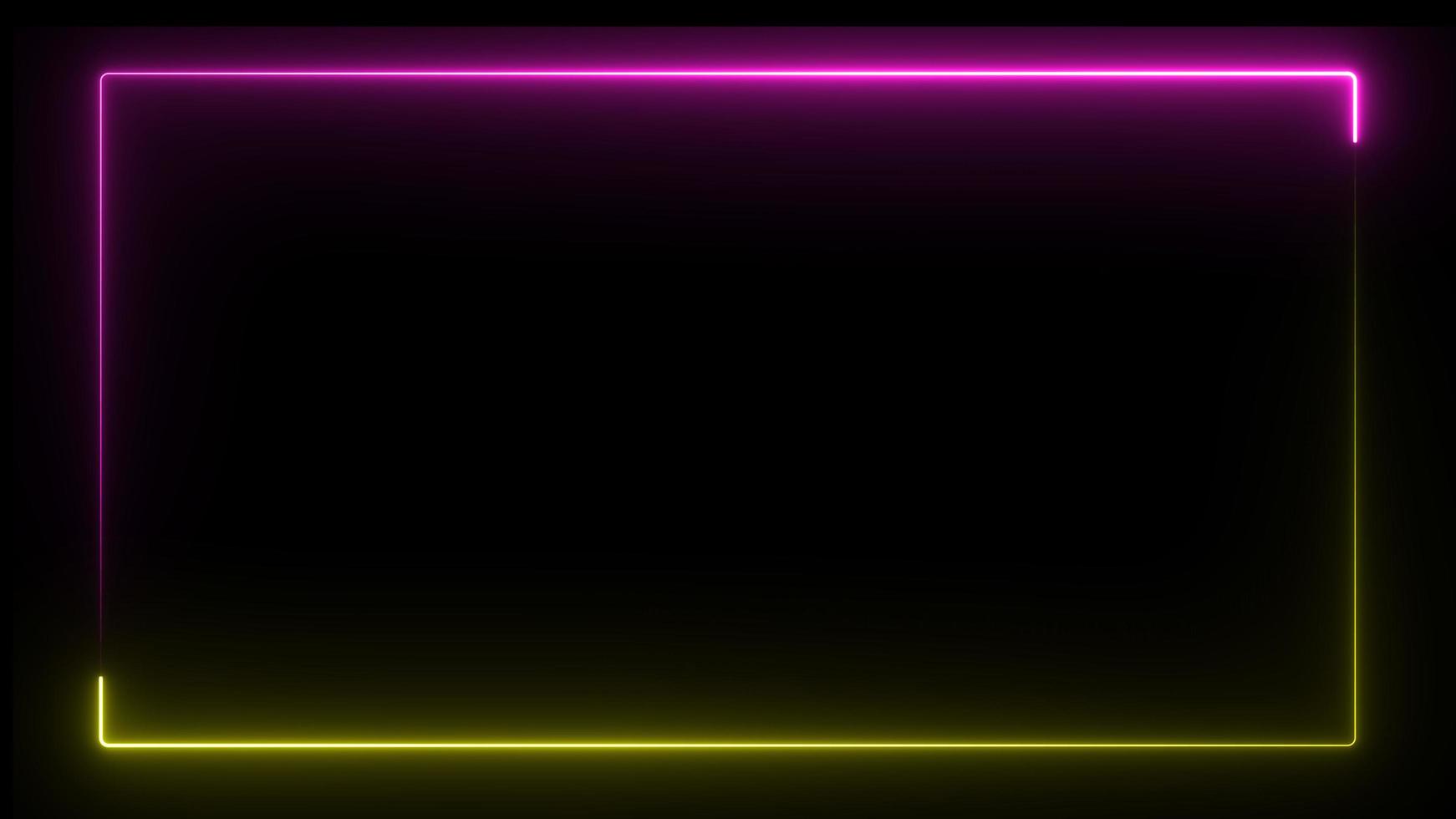 Round Corner Neon Line Loop animation, motion frame border, blue and red rectangle, bright, animated, colorful effect, futuristic glow, neon glowing loop, electric energy, abstract wallpaper photo