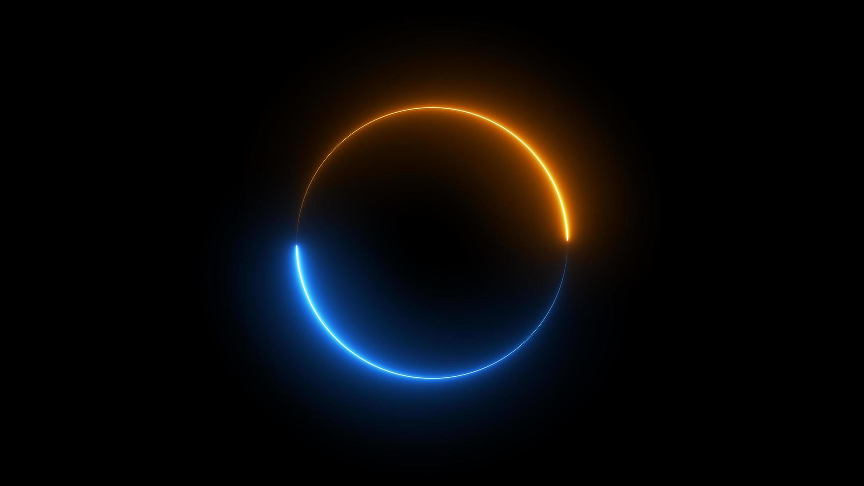 Circle Neon line motion, abstract light, blue bright background, animation effect, futuristic glow loop, modern shape technology, circle template, glowing graphic energy, wallpaper element photo