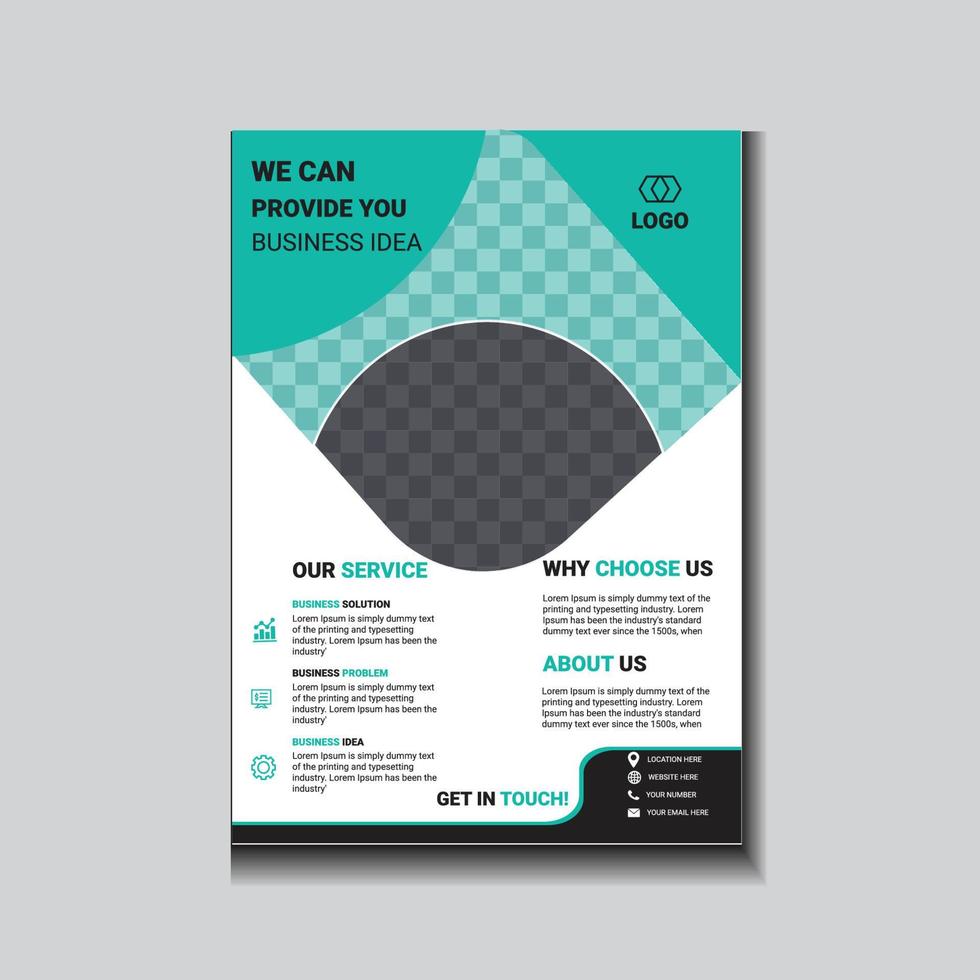 Corporate Flyer Business Letterhead Flyer Template Creative Design vector