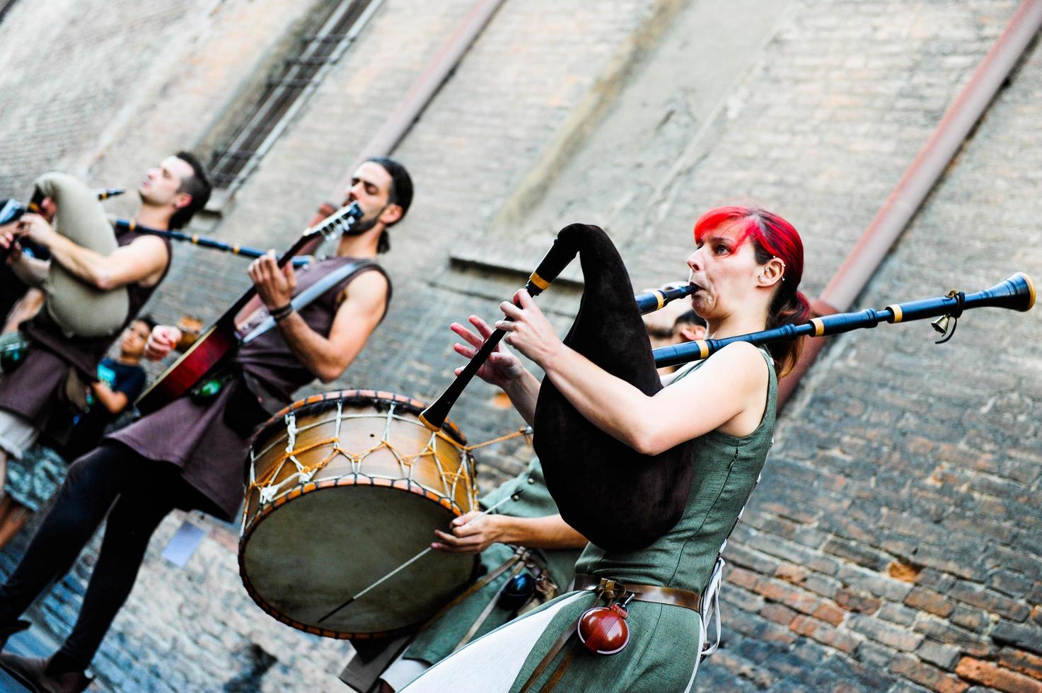 Ferrara Italy 2017 Buskers Festival is an international street artists event photo
