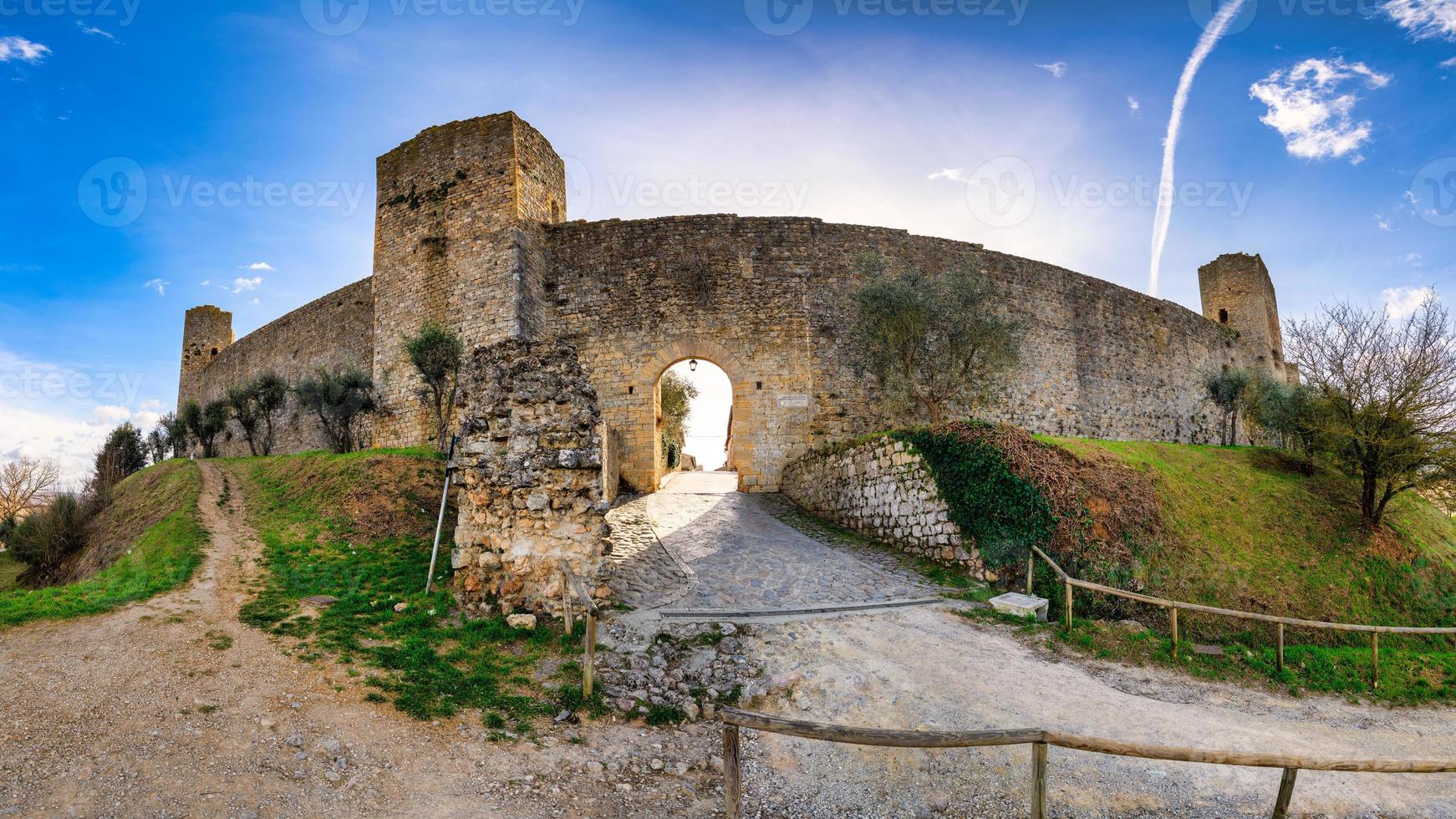 The Castle of Monteriggioni in the province of Siena Italy photo