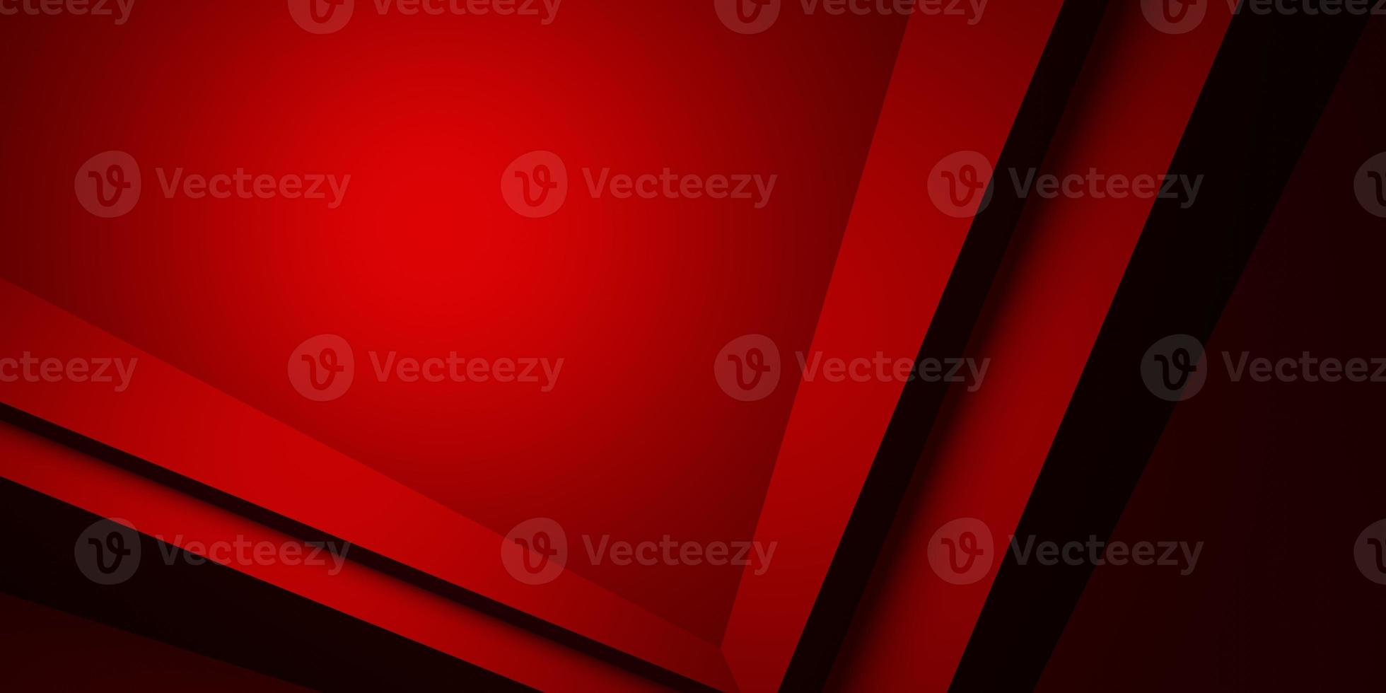 3d rendering of red and black abstract geometric background. Scene for advertising, technology, showcase, banner, cosmetic, fashion, business, metaverse, game. Sci-Fi Illustration. Product display photo