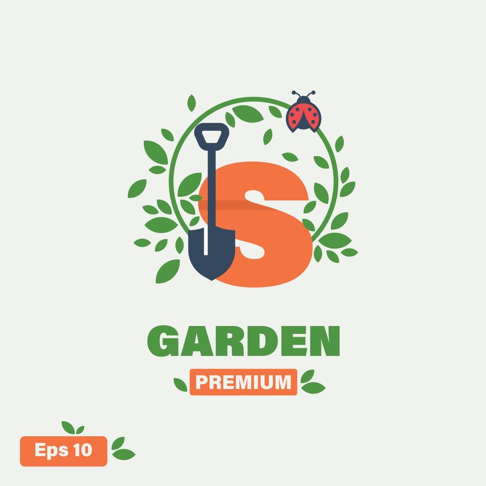 Garden Alphabet S Logo vector