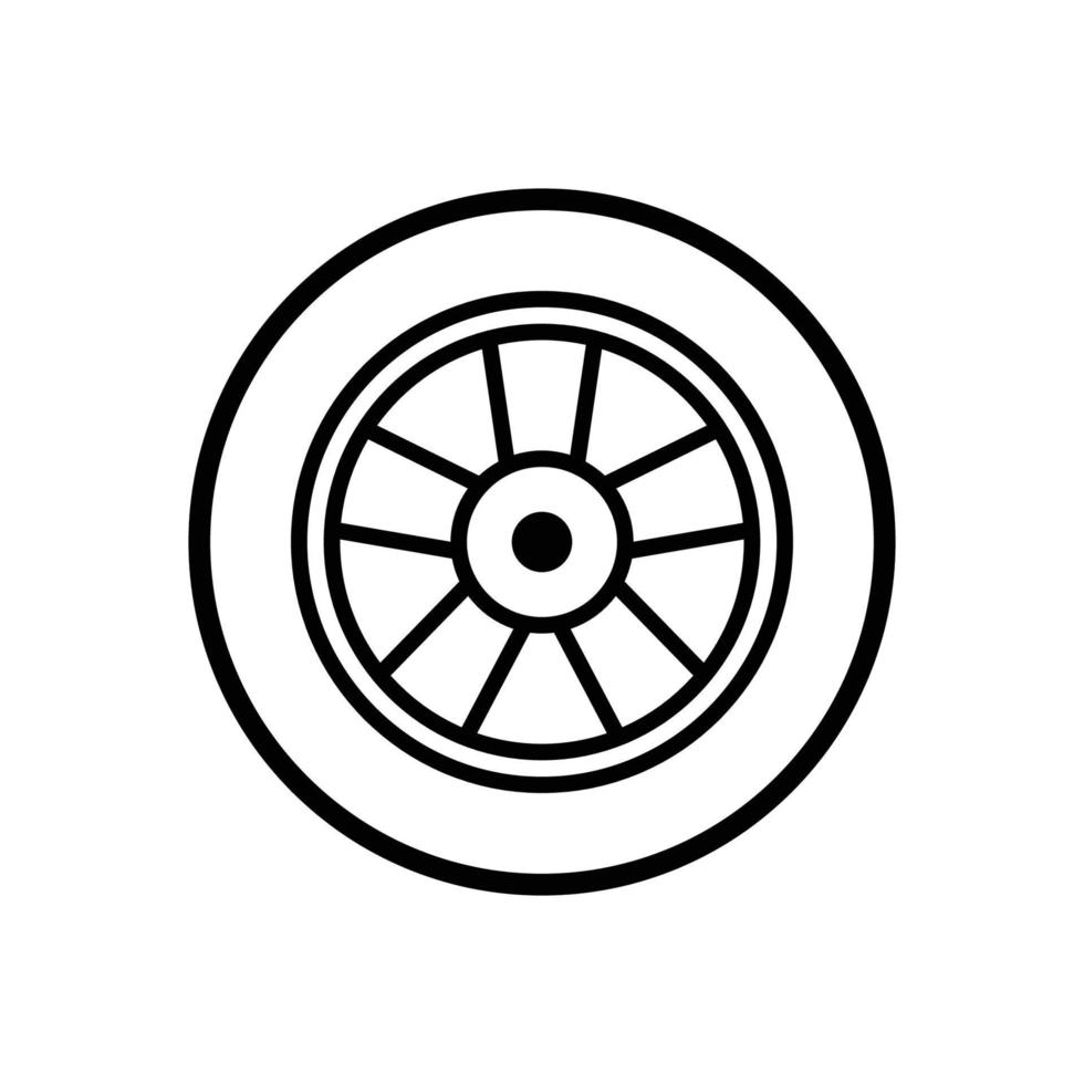 tyre icon vector design template in white background