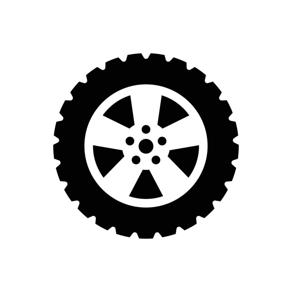 tyre icon vector design template in white background