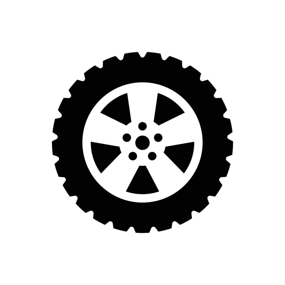 tyre icon vector design template in white background