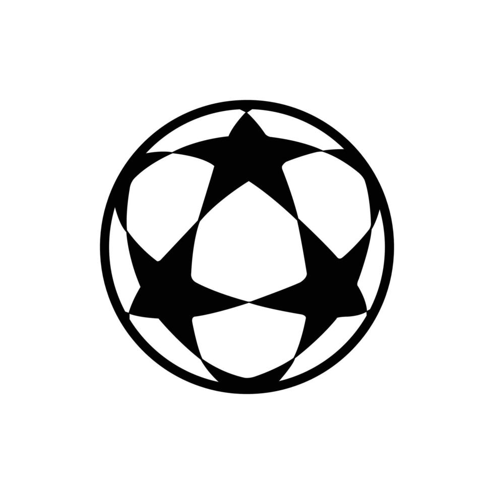 soccer ball icon vector design template in white background