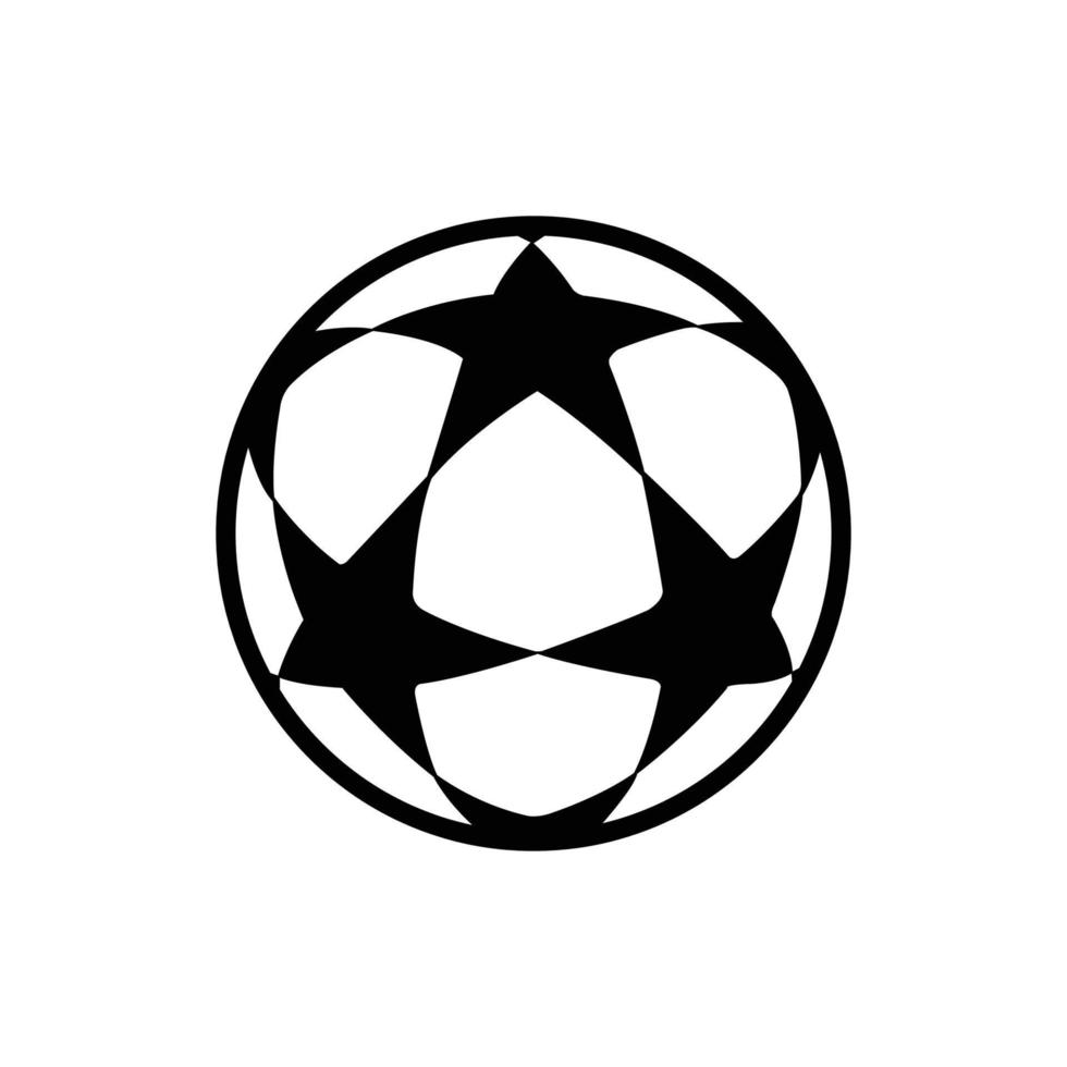 soccer ball icon vector design template in white background
