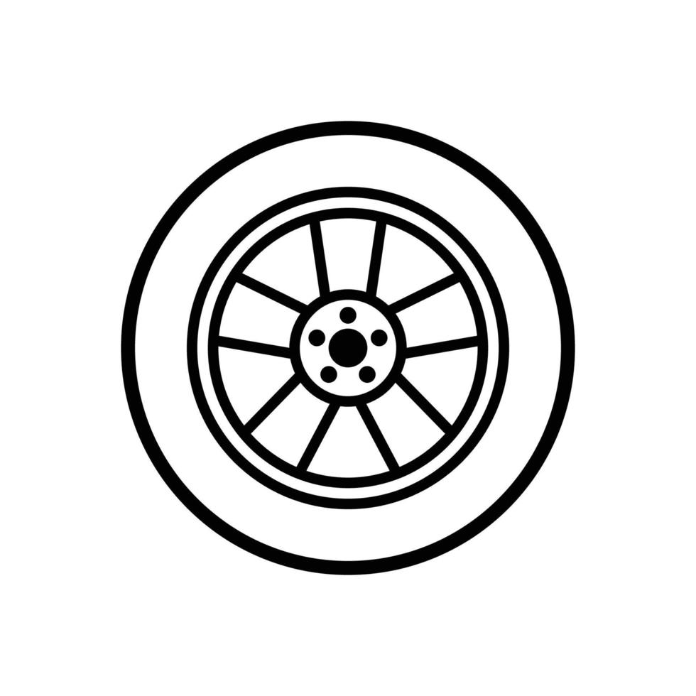 tyre icon vector design template in white background