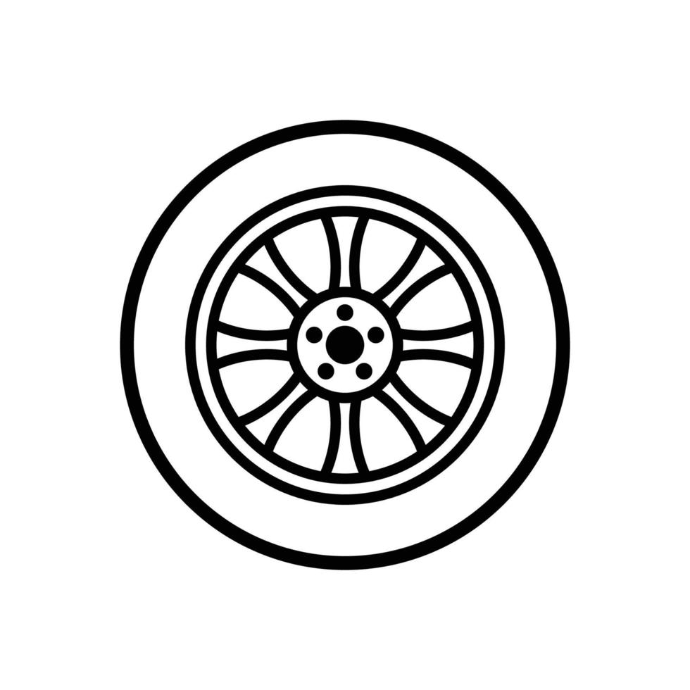 tyre icon vector design template in white background