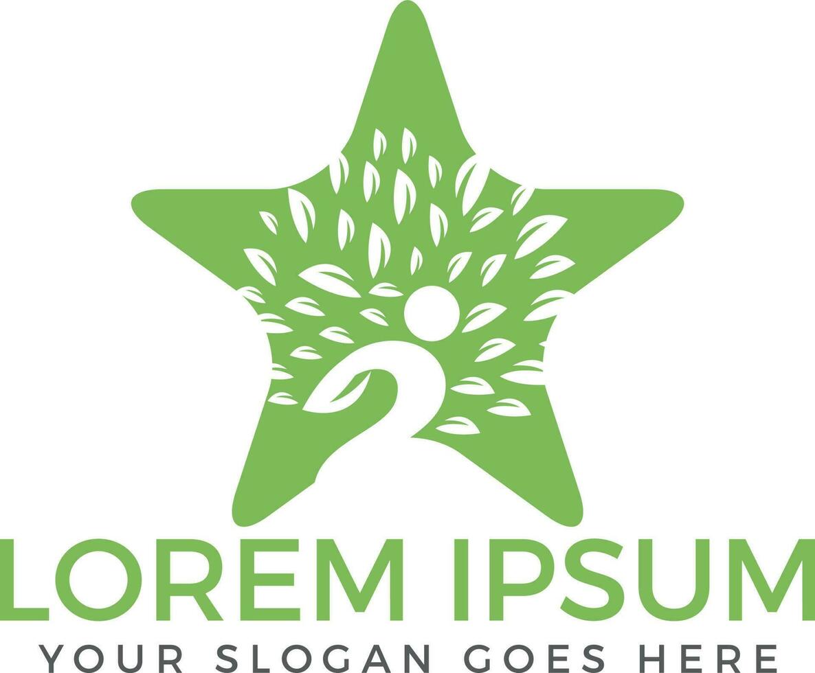 Health and medical logo. Natural care logo. vector