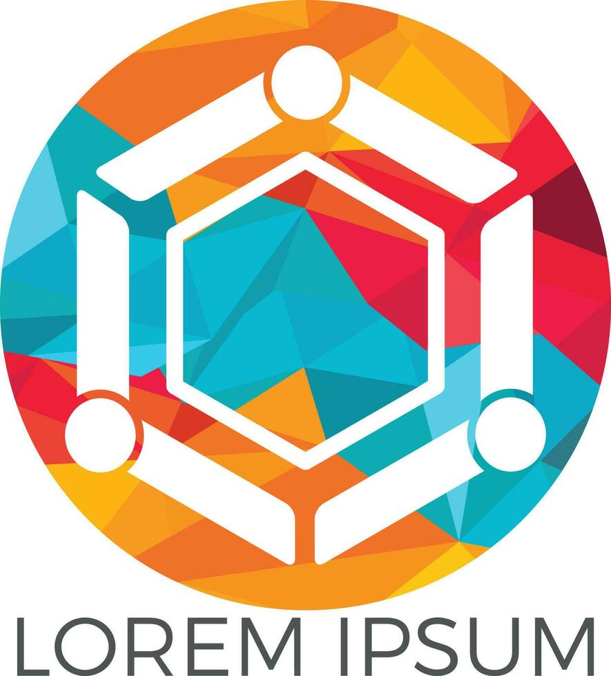 Abstract People community vector logo design. Teamwork symbol. Social logo. Partnership people.