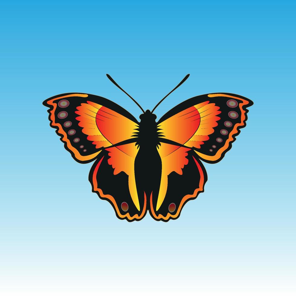 Butterfly realistic isolated free vector art