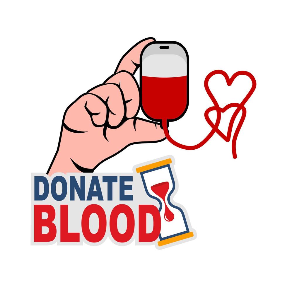 donate blood day vector