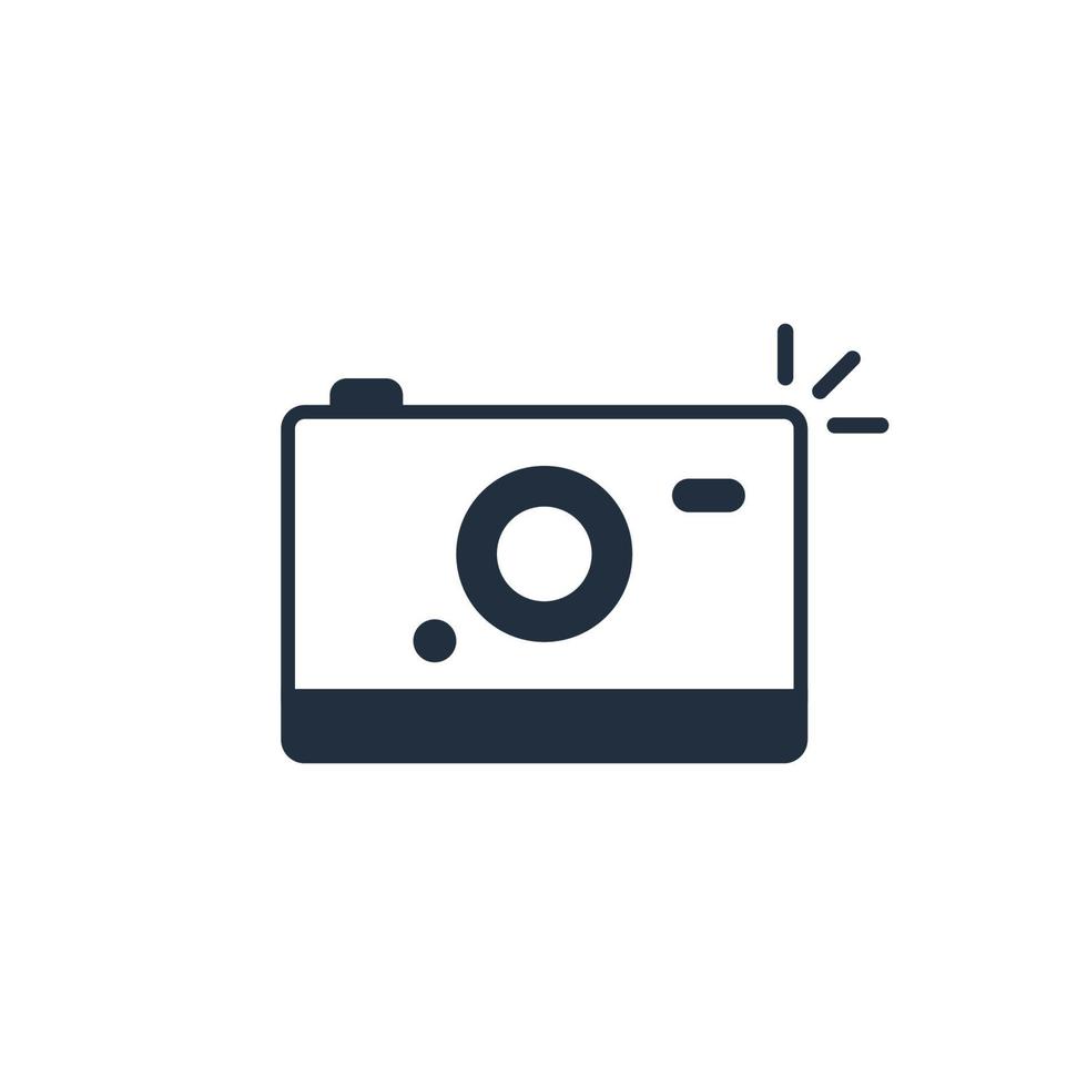 Cute camera icon, Vector and Illustration.